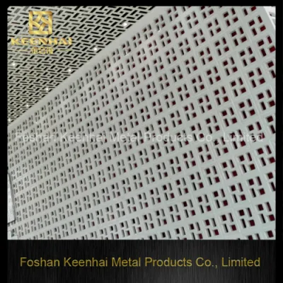 Подвесной металлический алюминиевый потолок для украшения коридора (KH